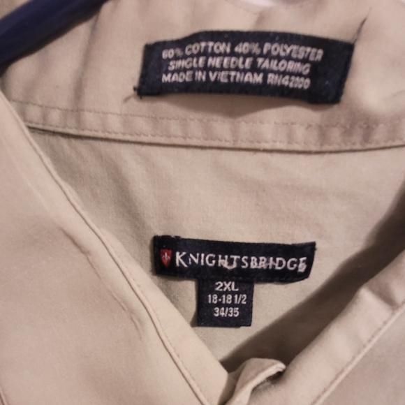 Mens long sleeve button down dress shirt- Size 2xl - Picture 2 of 5